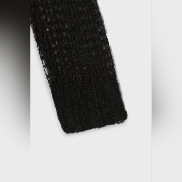 ZARA×STEVEN MEISEL MESH KNIT SWEATER With 17%Wool & 52%Alpaca - Picture 13 of 14